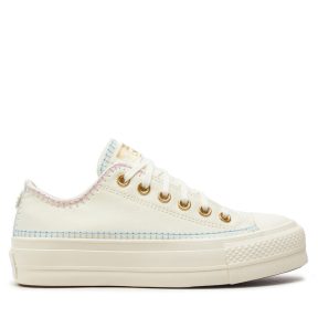 Sneakers Converse Chuck Taylor All Star Lift Platform Crafted Stitching A08732C Μπεζ